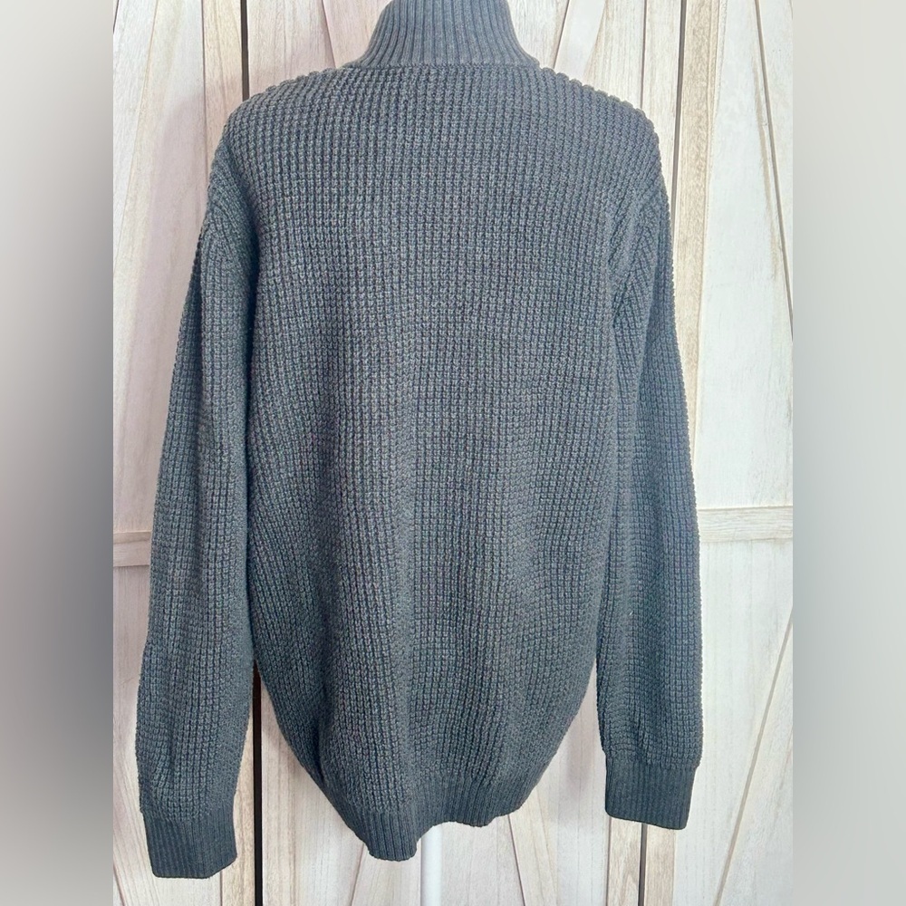 Men's Charter Club chunky Gray Button-Up Sweater size XL academia grandpa core - Picture 5 of 11